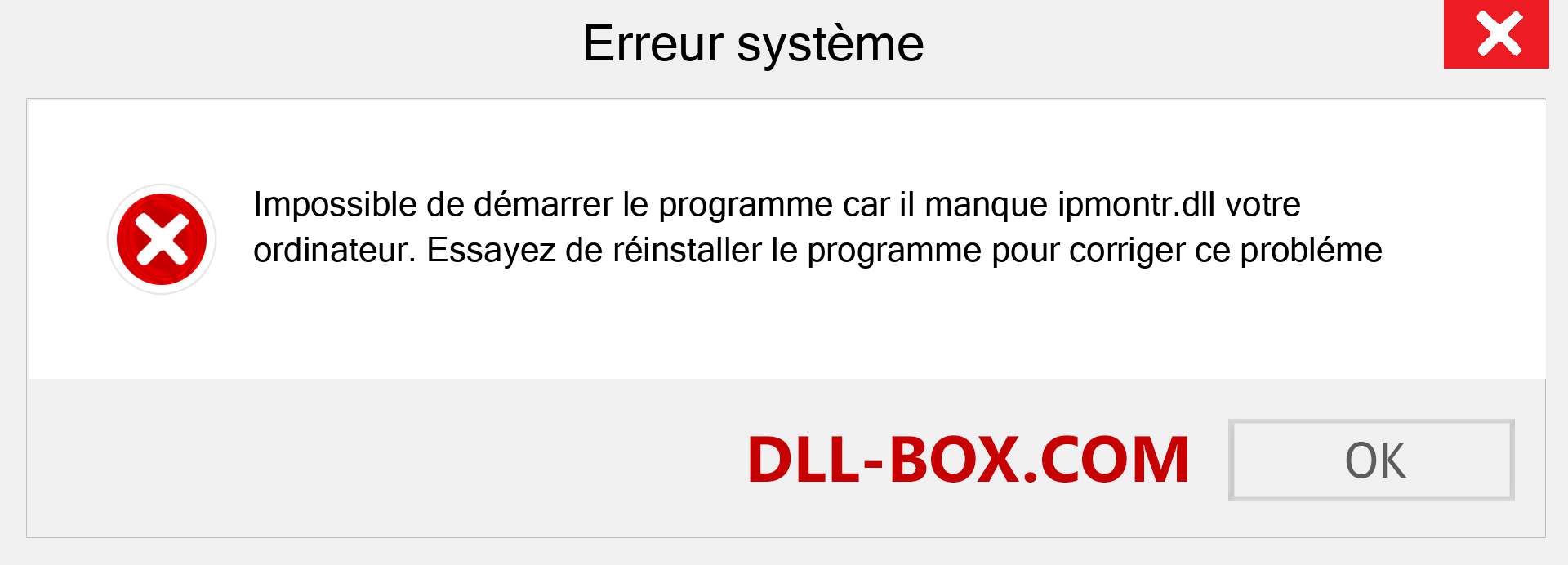 Le fichier ipmontr.dll est manquant ?. Télécharger pour Windows 7, 8, 10 - Correction de l'erreur manquante ipmontr dll sur Windows, photos, images